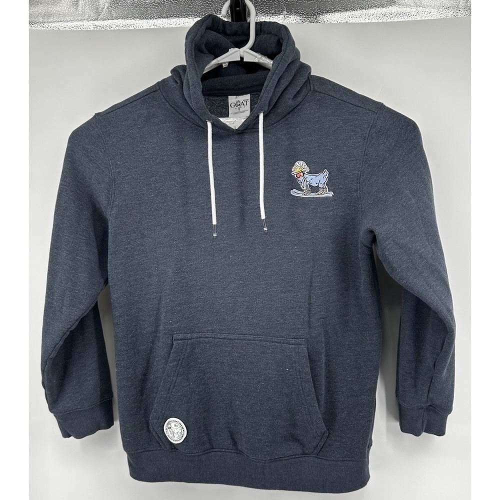 Goat USA Mountain Club 2016 Hooded Sweatshirt Cotton Blend Gray Men's Medium